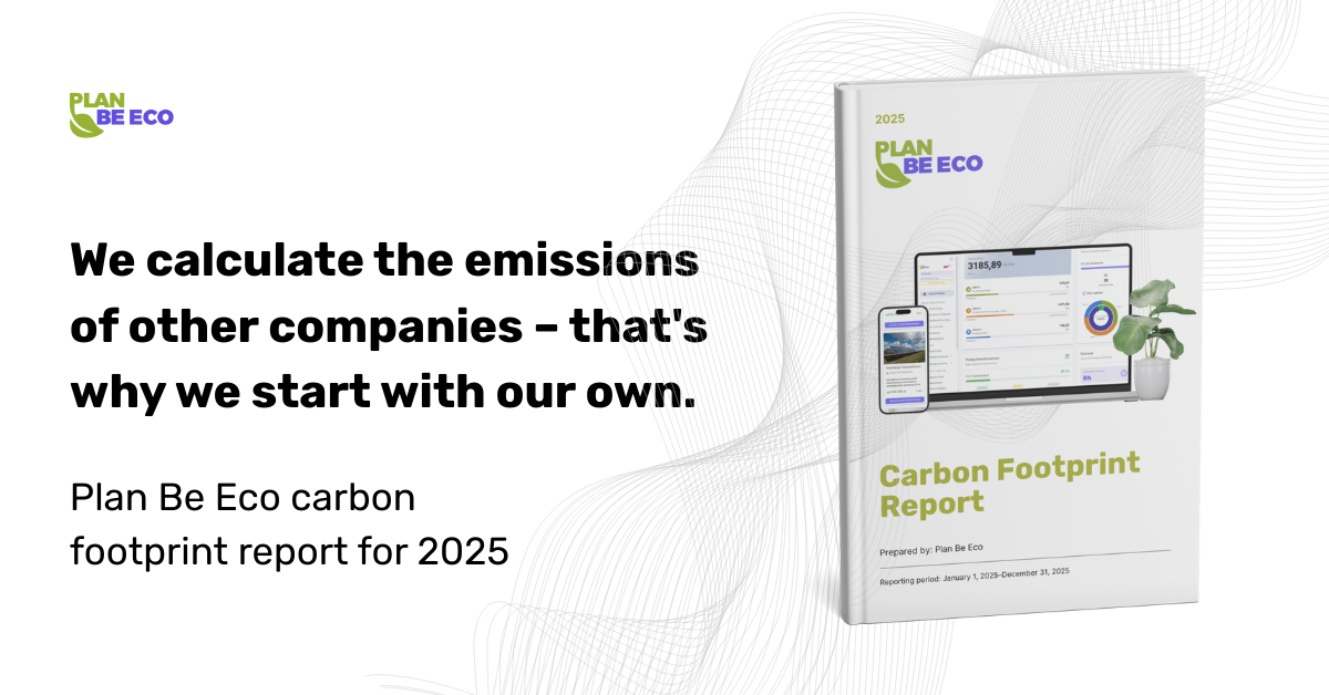 Plan Be Eco carbon footprint report for 2025